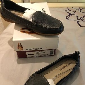 Black Leather Slip ons!